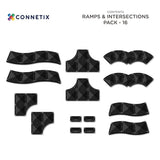 Connetix Magnetbausteine | Rampen & Kreuzungen Pack | 16 Teile