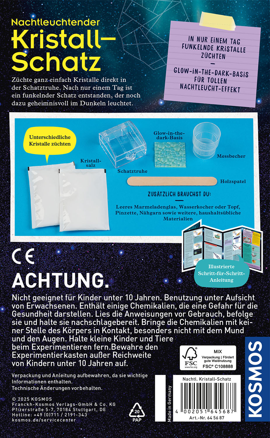 KOSMOS | Nachtleuchtender Kristall-Schatz