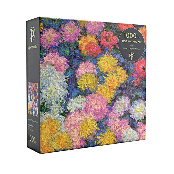 Paperblanks | Puzzle | 1000 Teile | Monets Chrysanthemen