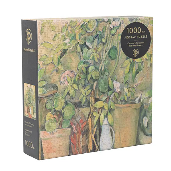 Paperblanks | Puzzle | 1000 Teile | Cezannes Terrakotta-Töpfe und Blumen