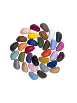 Crayon Rocks EU - 32 Wachsmalstifte in ecrufarbenem Baumwollsäckchen