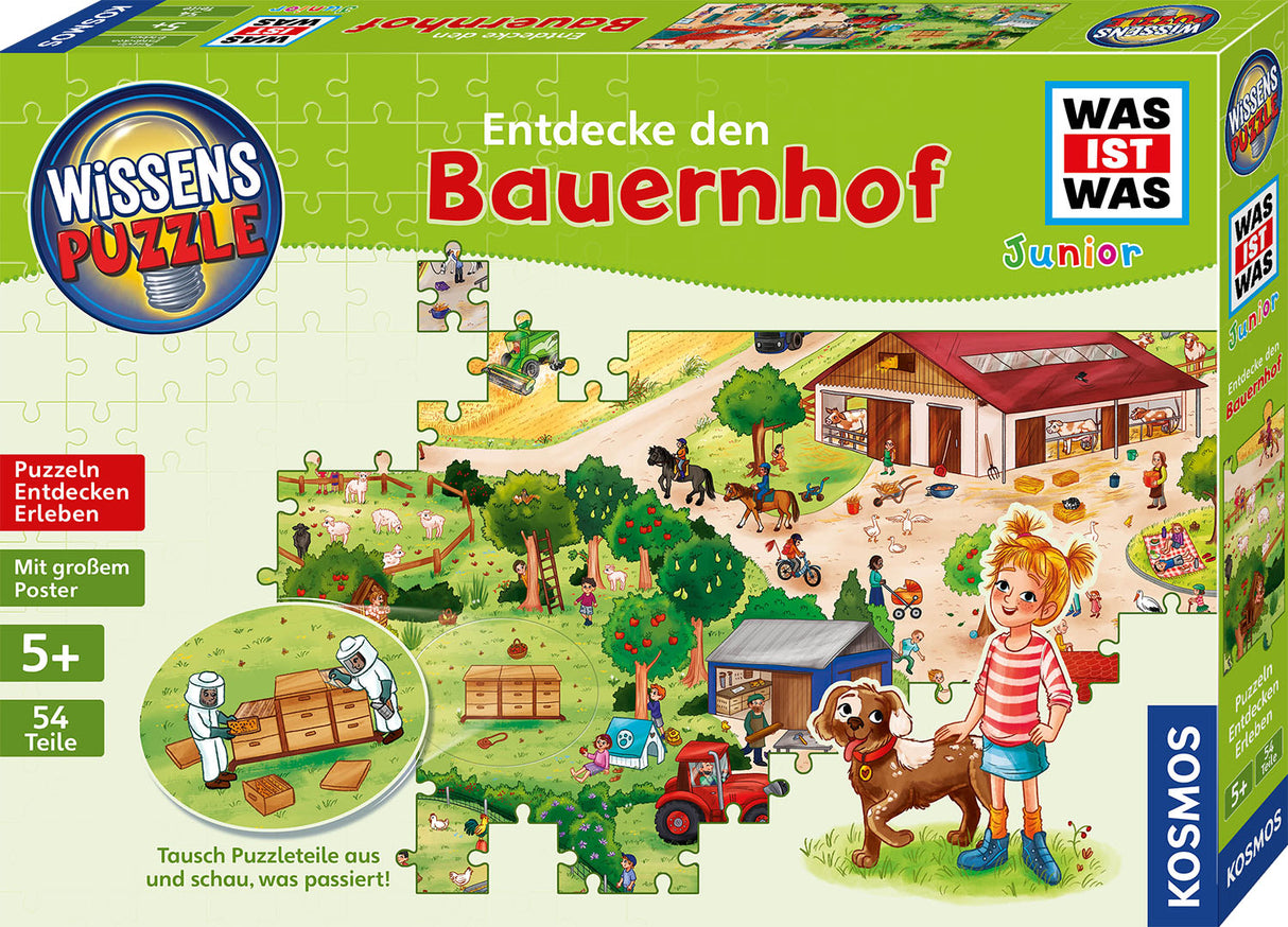 KOSMOS | Wissenspuzzle: WAS IST WAS junior - Entdecke den Bauernhof