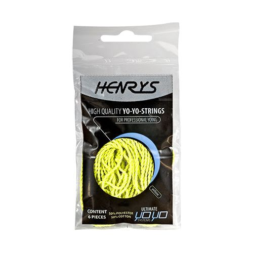 Henrys | Yo-Yo Schnur Set (6 Stück, Henrys) | neongelb