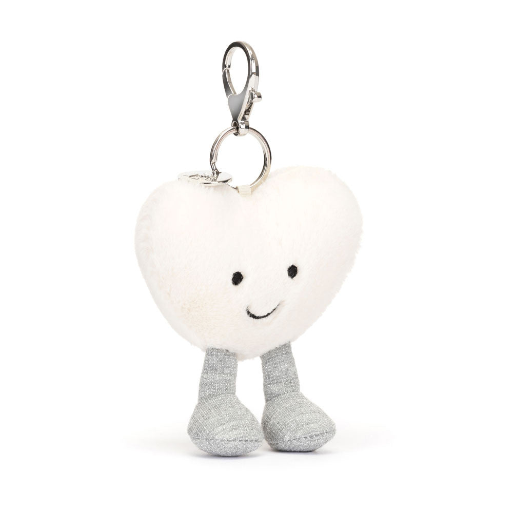Jellycat | Amuseable Cream Heart Bag Charm