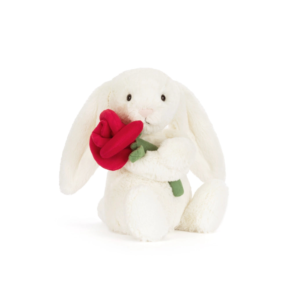 Jellycat | Cream Bunny with Rose