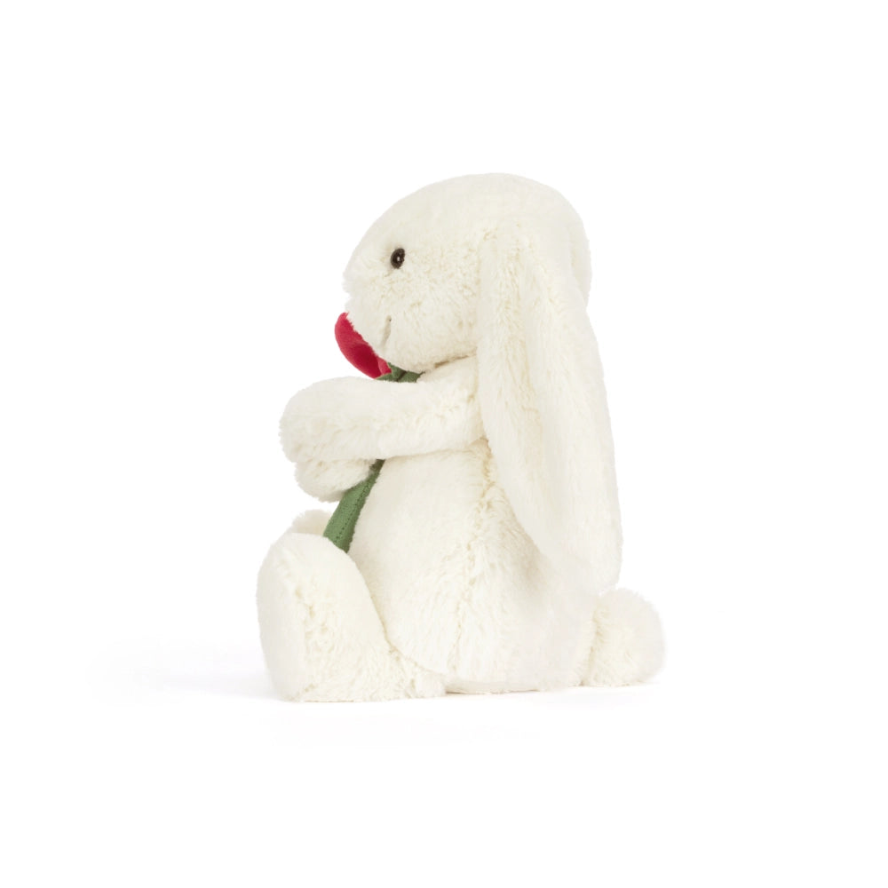 Jellycat | Cream Bunny with Rose