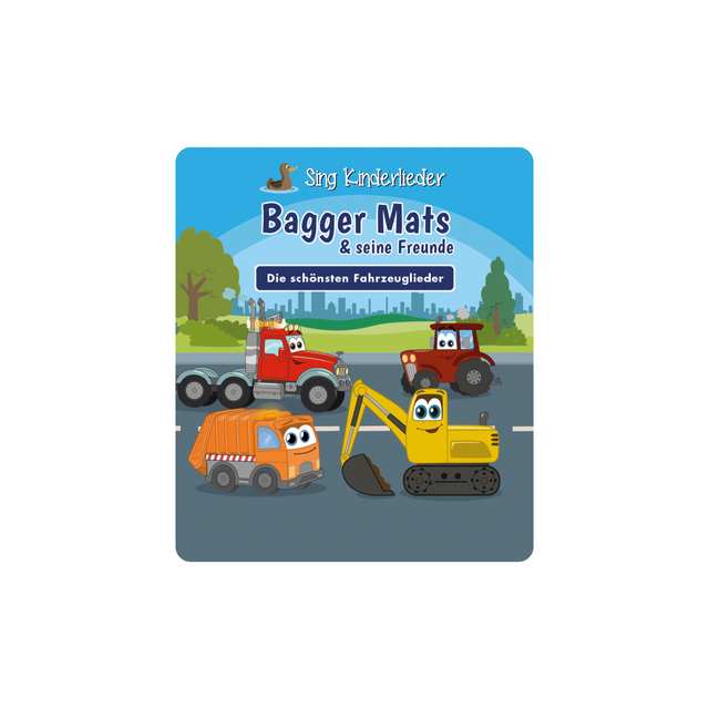 Tonies | Sing Kinderlieder - Bagger Mats & seine Freunde: Die schönsten Fahrzeuglieder