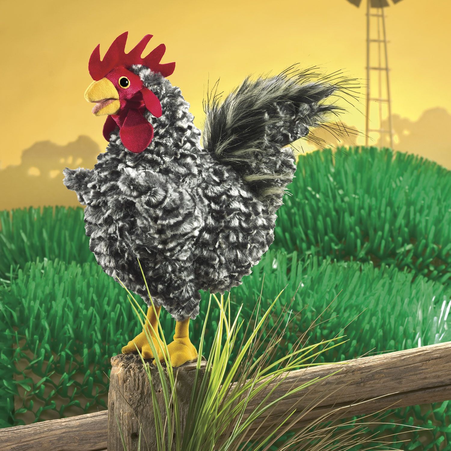 Folkmanis Puppets | Barred Rock Rooster / Hahn