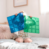 Connetix Magnetbausteine | Rainbow | Basisplatten | Blau & Grün