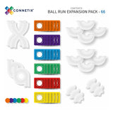Connetix Magnetbausteine | Rainbow | Kugelbahn - Ball Run | Expansion Pack | 66 Teile