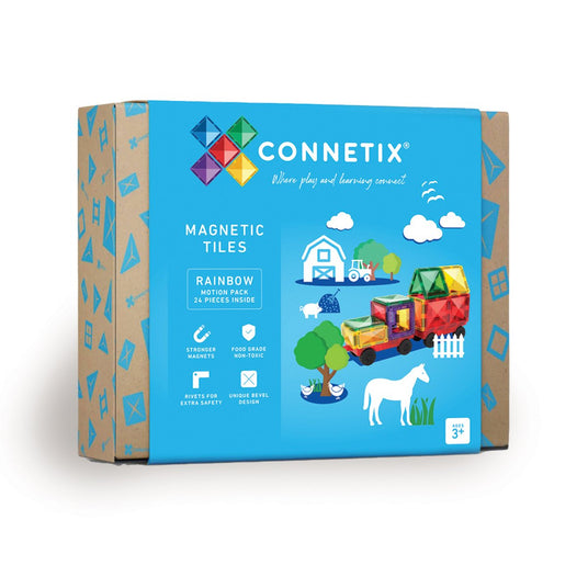 Connetix Magnetbausteine | Rainbow | Motion Pack | 24 Teile