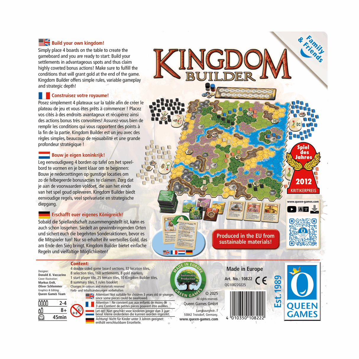 Queen Games | Kingdom Builder | Family & Friends