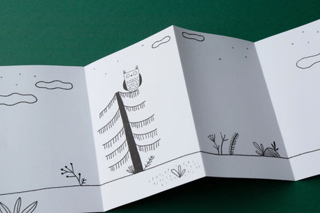 Londji Aktivitäten Ruhige Stempel Natur mit Eule und Pflanzen Motiven