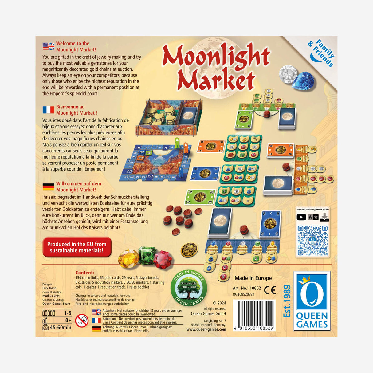 Queen Games | Moonlight Market | Family & Friends