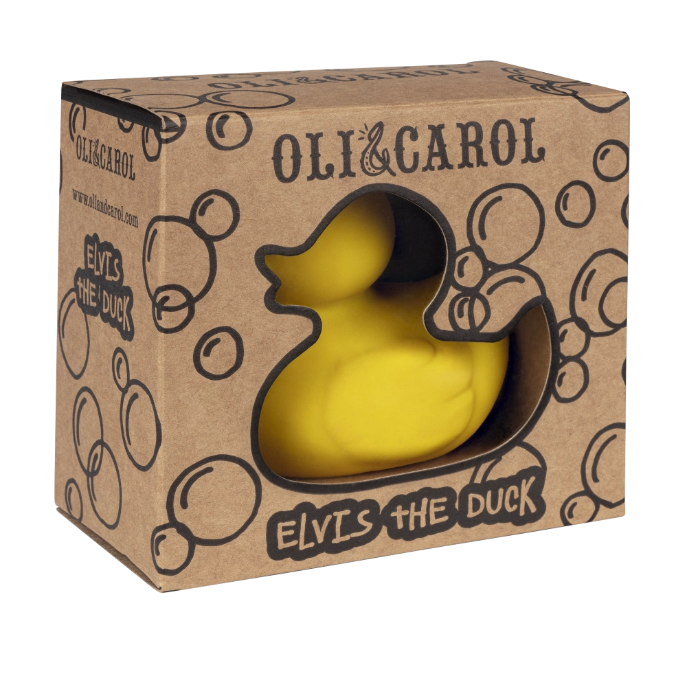 Oli & Carol | Elvis die Ente - Kleine Ente Einfarbig | Gelb