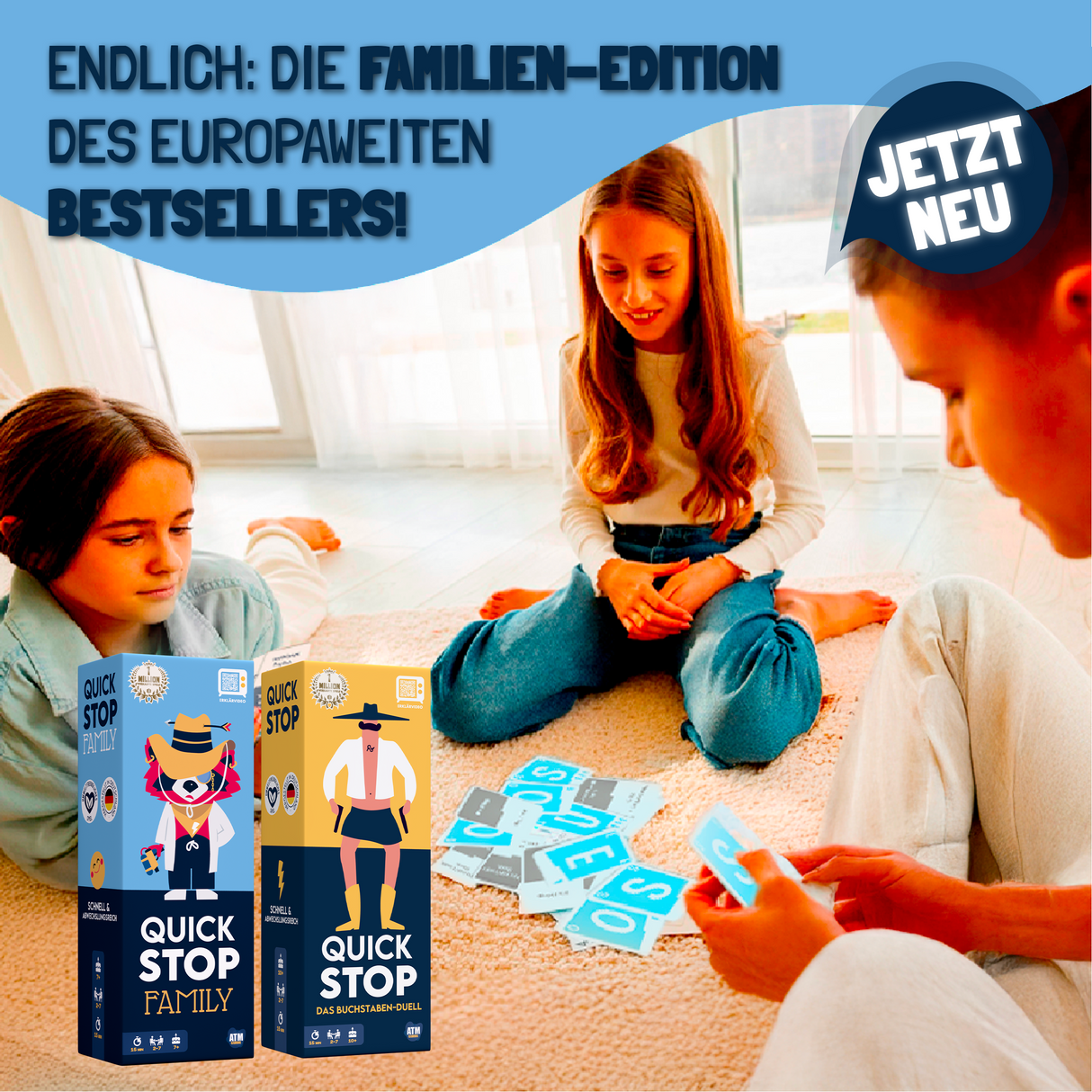 QuickStop | Das Buchstaben-Duell | Familien-Edition