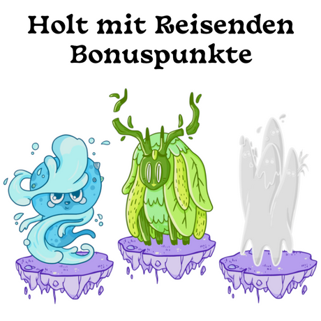 Board Game Circus Strange World Bonusfiguren: Wasser-, Pflanze-, Eiskreatur