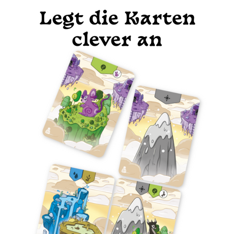 Board Game Circus Strange World above the Clouds Spielkarten mit Fantasy-Landschaften