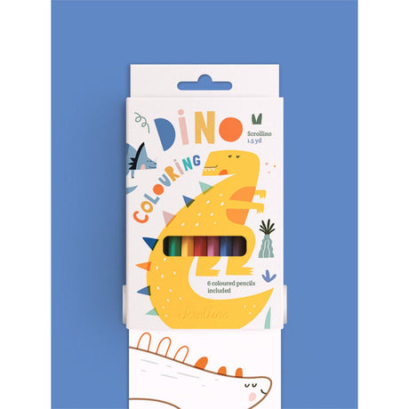 Scrollino® | DINO Coloring | Malbuch für Kinder | Englische Version