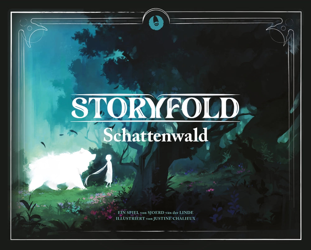 Storyfold Schattenwald Brettspiel mit mystischem Wald und Spielfigur
