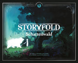 Storyfold Schattenwald Brettspiel mit mystischem Wald und Spielfigur