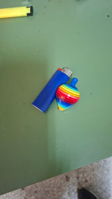 Aeikinition | Kreisel | „Renata“ | bunt mit Linien