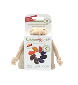 Crayon Rocks EU - 8 Buntstifte in ecrufarbener Baumwolltasche