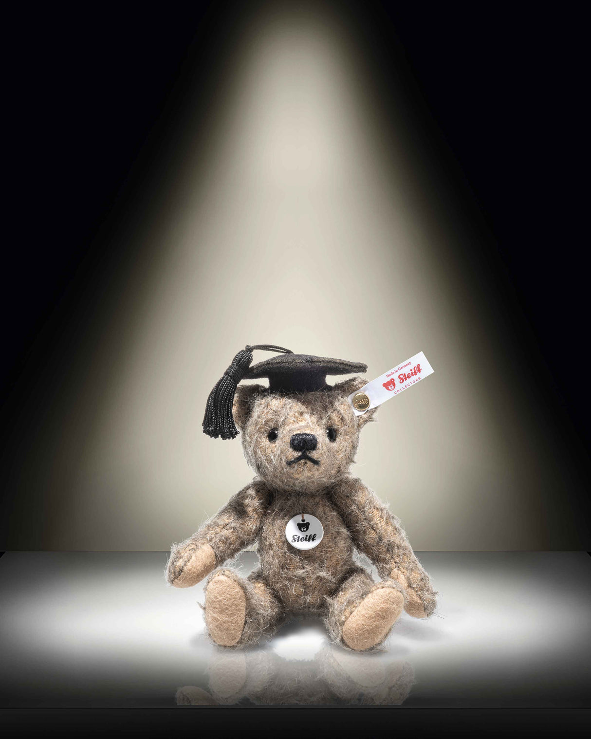 Steiff Teddybär - Graduation | 13cm - Mohair | antikcaramel