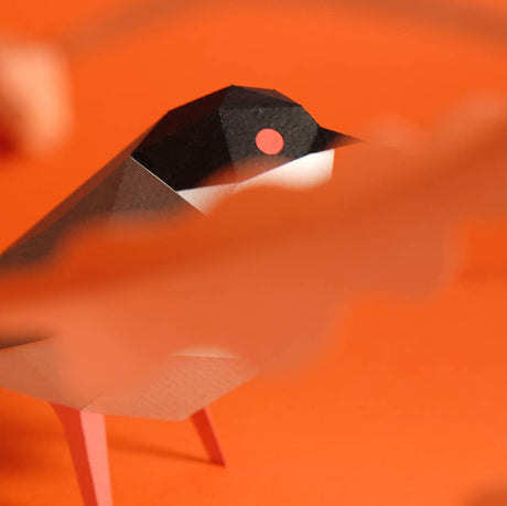 PLEGO - SYLVIA | Samtkopf-Grasmücke - Papiervogel