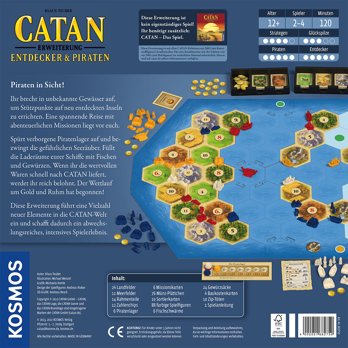 KOSMOS | CATAN - Entdecker & Piraten 2 - 4 Spieler