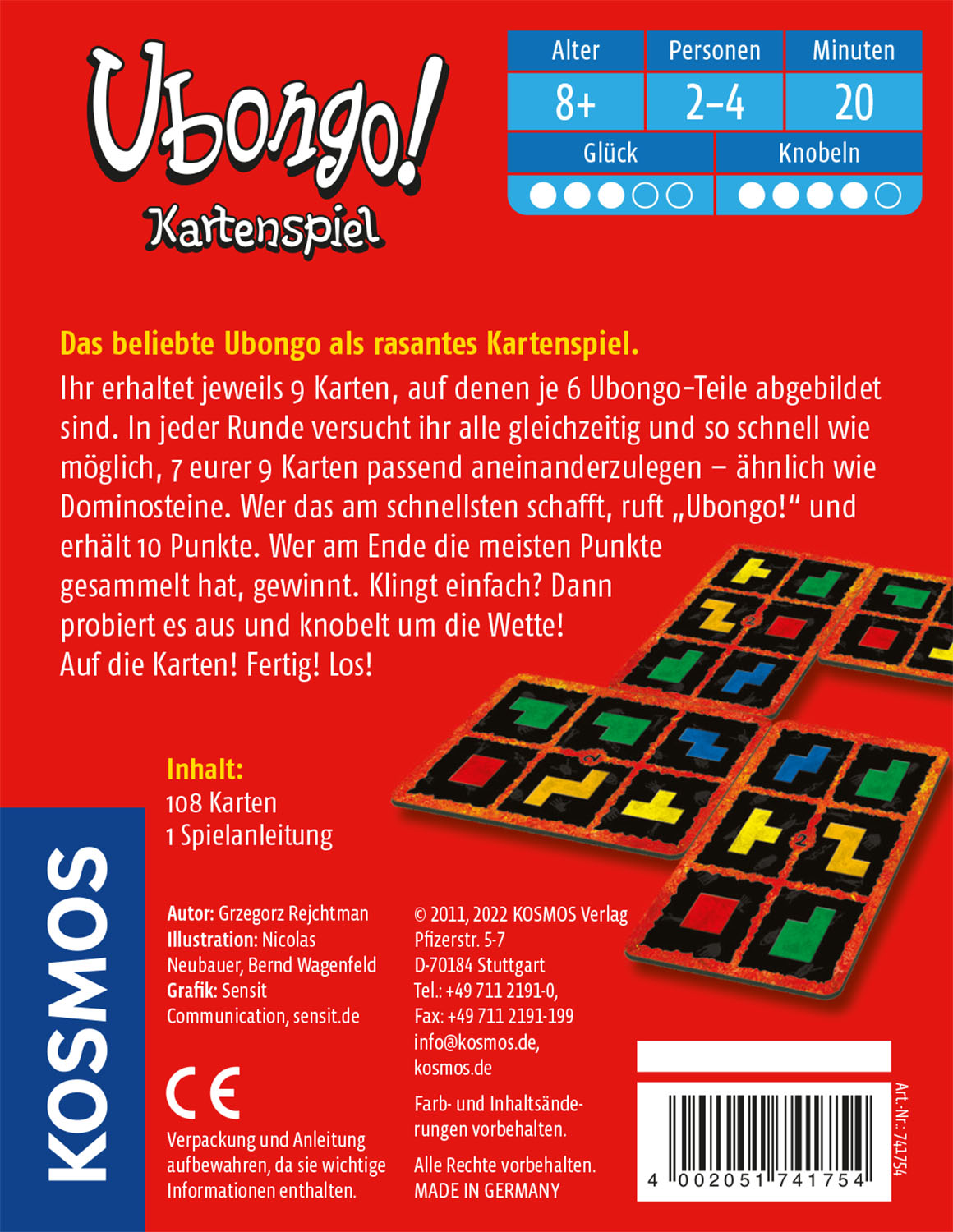 KOSMOS | Ubongo! - Kartenspiel