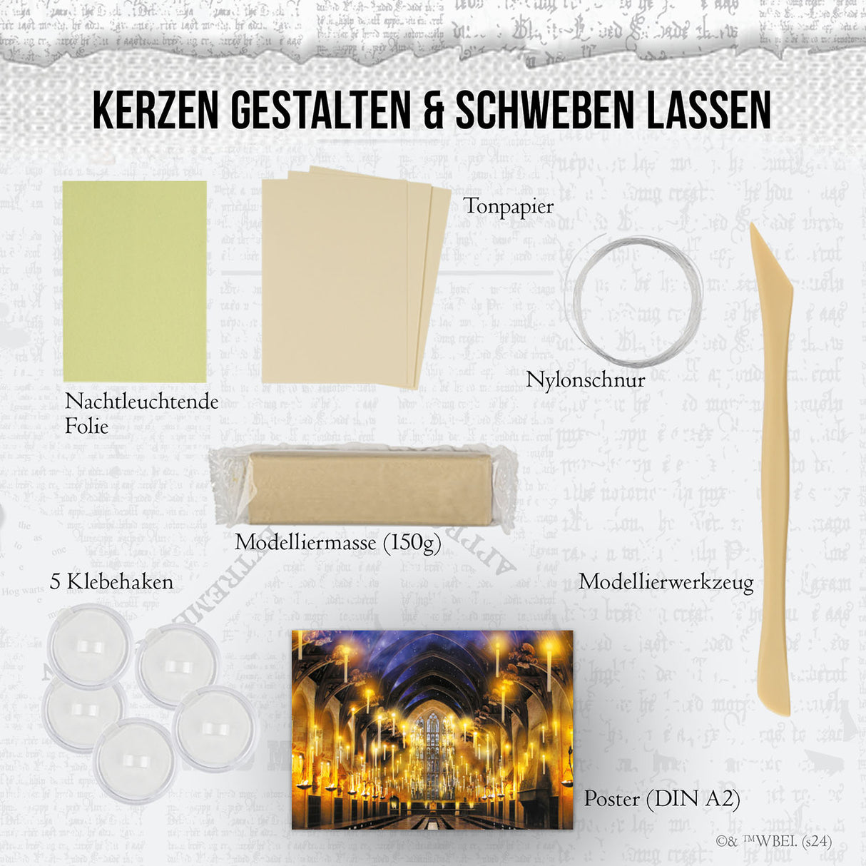 KOSMOS | Harry Potter - Schwebende Kerzen | Bastelset