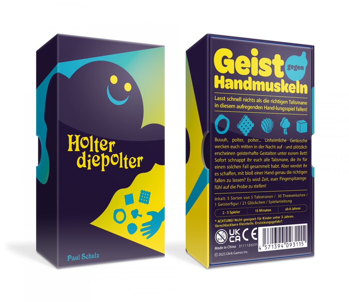 Holterdiepolter Kartenspiel Verpackung Vorder- und Rückseite