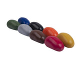 Crayon Rocks EU - 8 Buntstifte in ecrufarbener Baumwolltasche