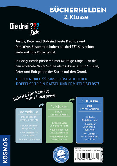 KOSMOS | Die drei ??? Kids, Bücherhelden 2. Klasse, Vorsicht, Ninjas!