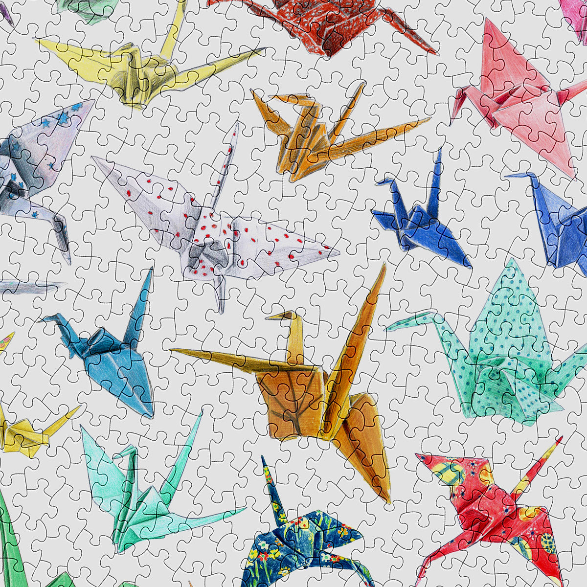 Cloudberries | Cranes | Puzzle | 1000 Teile | Kleinserie