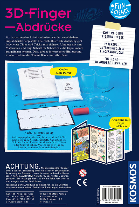 KOSMOS | Fun Science 3D-Fingerabdrücke