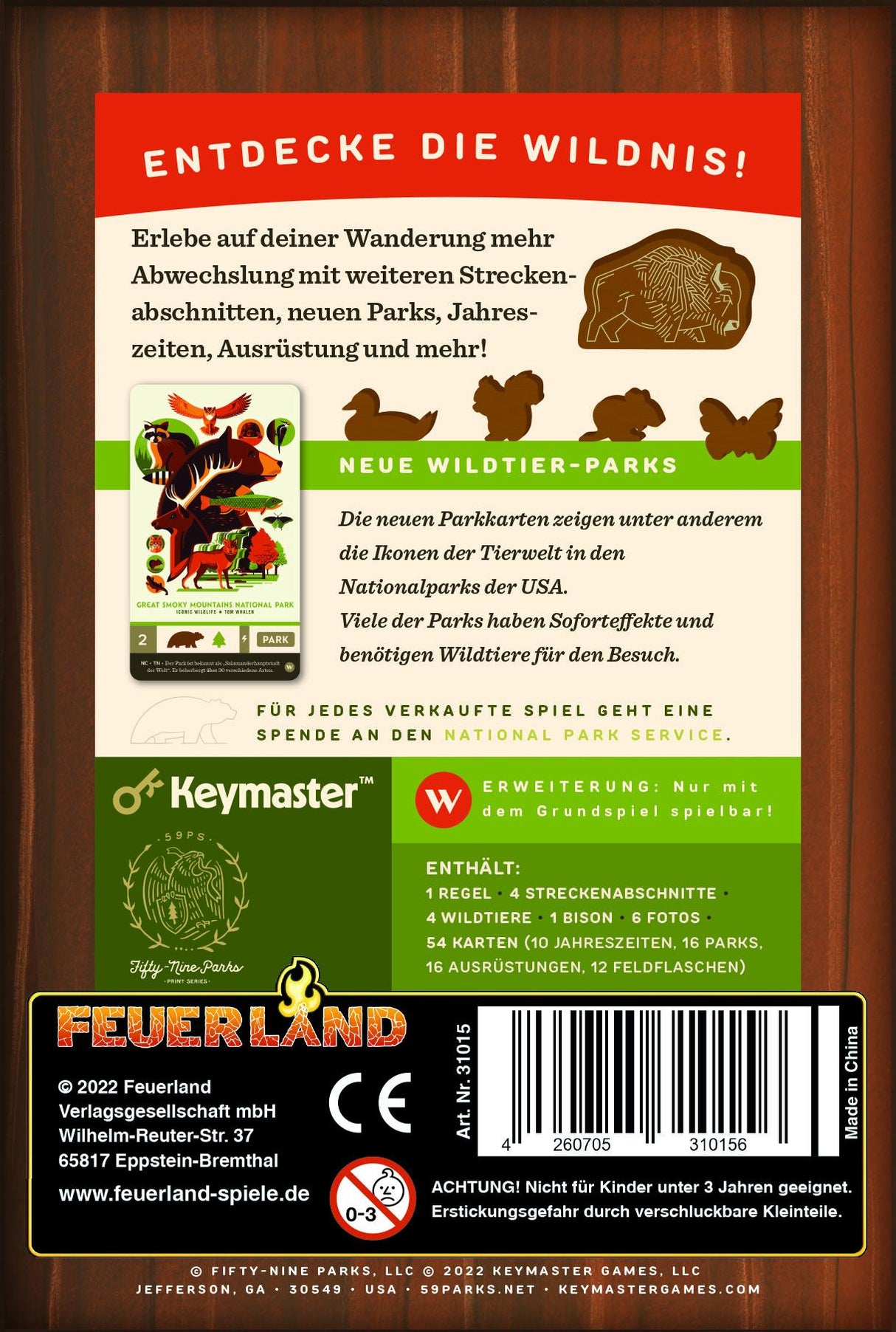 Feuerland | Parks: Wildtiere [Erweiterung]