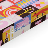 Cloudberries Harmony 1000-Teile-Puzzle mit buntem, geometrischem Designmuster.