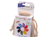 Crayon Rocks | 8 Künstlerische Farben | EU - Buntstifte für moderne Kunst in ecrufarbener Baumwolltasche