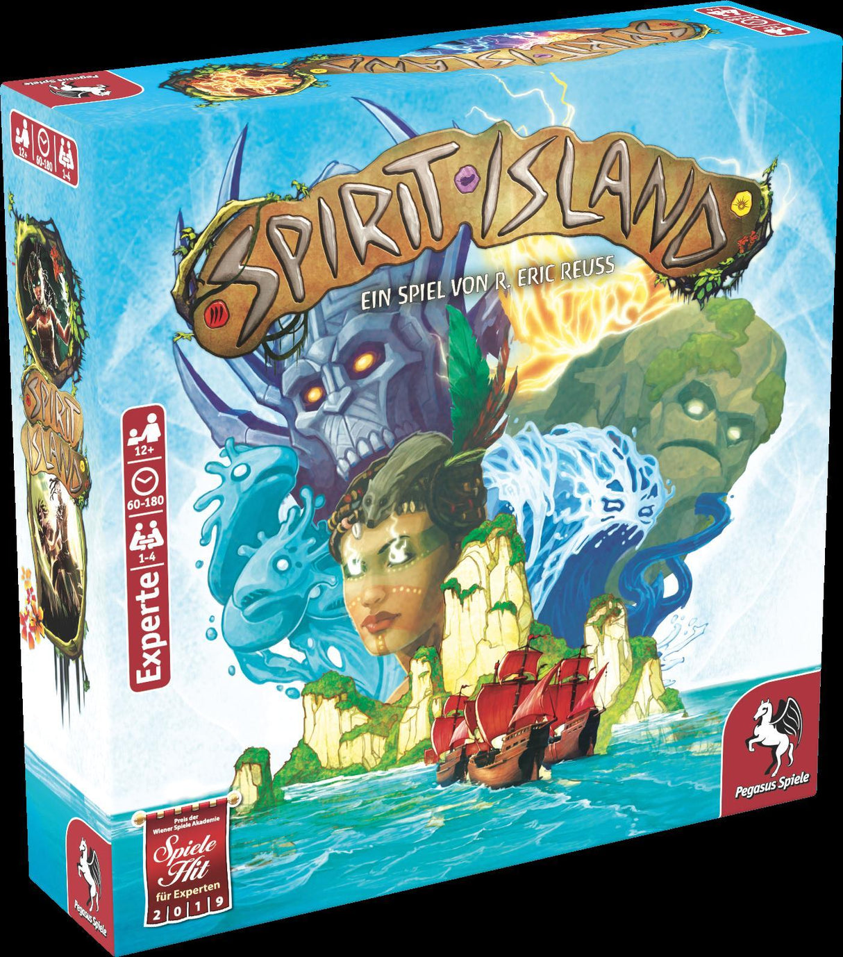 # Spirit Island Brettspiel von Pegasus Spiele mit mystischen Elementen
