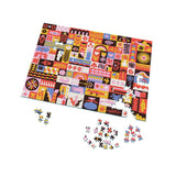 Cloudberries Harmony 1000-Teile-Puzzle mit buntem Folk-Art-Muster und Puzzleteilen