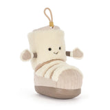 Jellycat Amuseables Perta Snow Boot Plüschtier Winterstiefel mit Gesicht