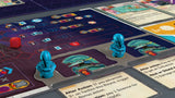 # Revenant Skellig Games Brettspiel mit blauen Spielfiguren und Spielplan