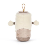 Jellycat Amuseables Perta Snow Boot Plüschspielzeug mit Schlaufe, beige