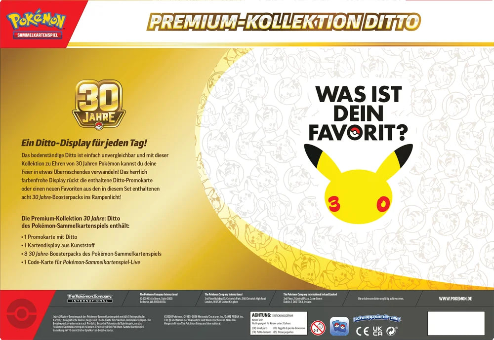 Pokémon-Sammelkartenspiel: Premium-Kollektion 30 Jahre: Ditto