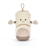 Jellycat Amuseables Perta Snow Boot Plüschtier mit lächelndem Gesicht und Schlaufe