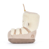 Jellycat Amuseables Perta Snow Boot Plüschspielzeug beige weiß seitlich