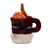 Jellycat Amuseables Mullover Spiced Drink Plüsch mit Basketball und Becher