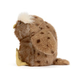 Jellycat Tawoola Owl Kuscheltier mit weißem Kopf und braunem Körper